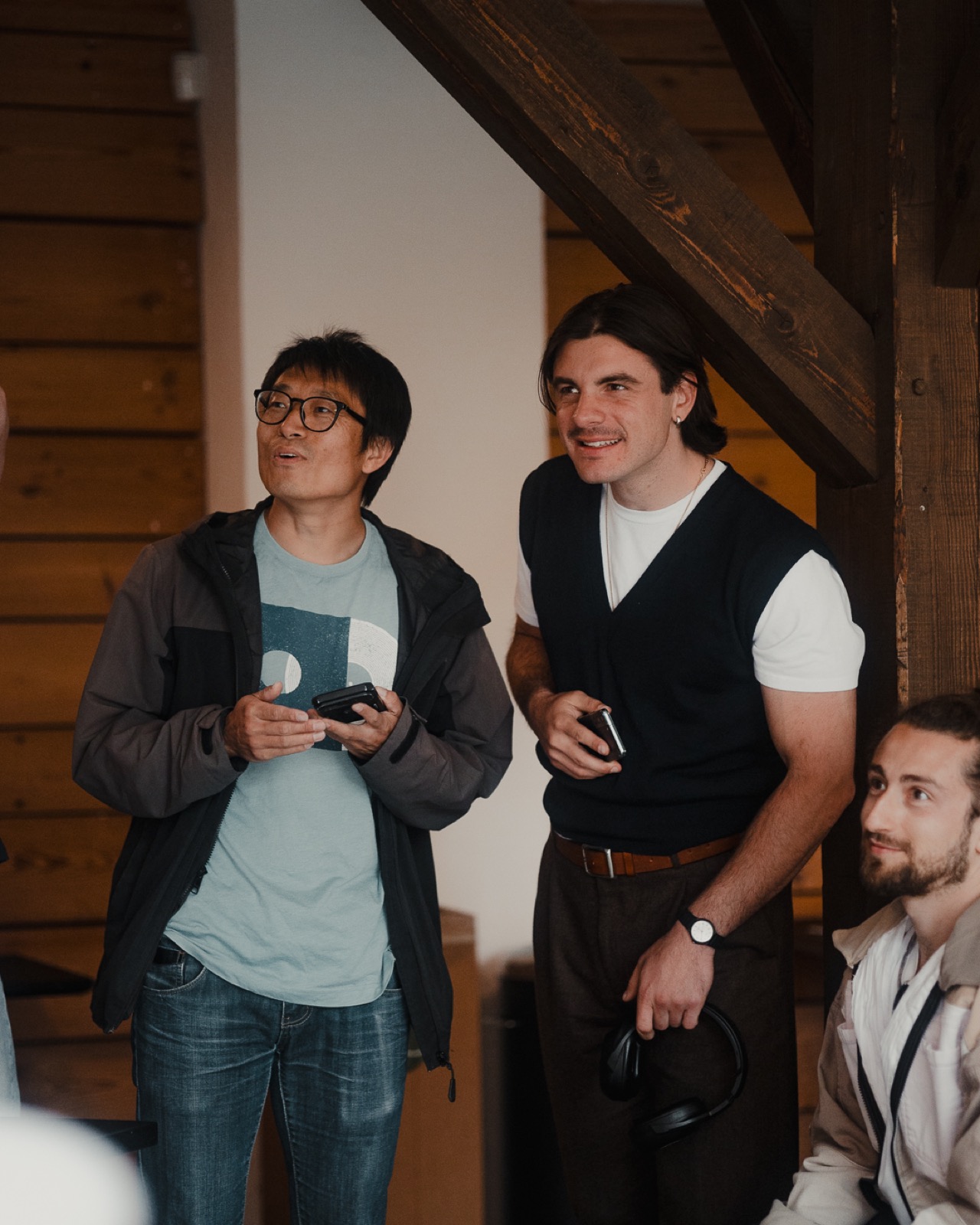 Attendees voting from their phones during a live demo
